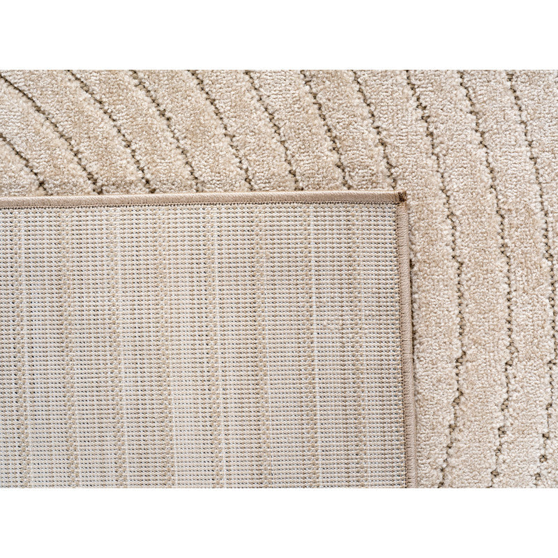 Teppich NOVA 1201 Beige – Moderner Indoor-Teppich mit elegantem Linien-Relief