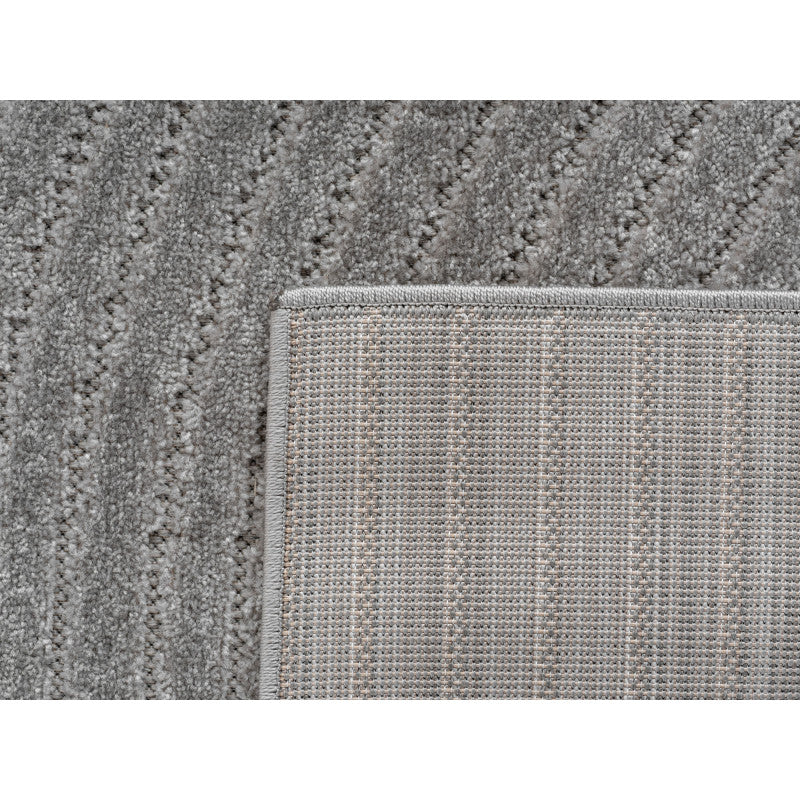 Teppich NOVA 1201 Silver – Moderner Indoor-Teppich mit elegantem Linien-Relief