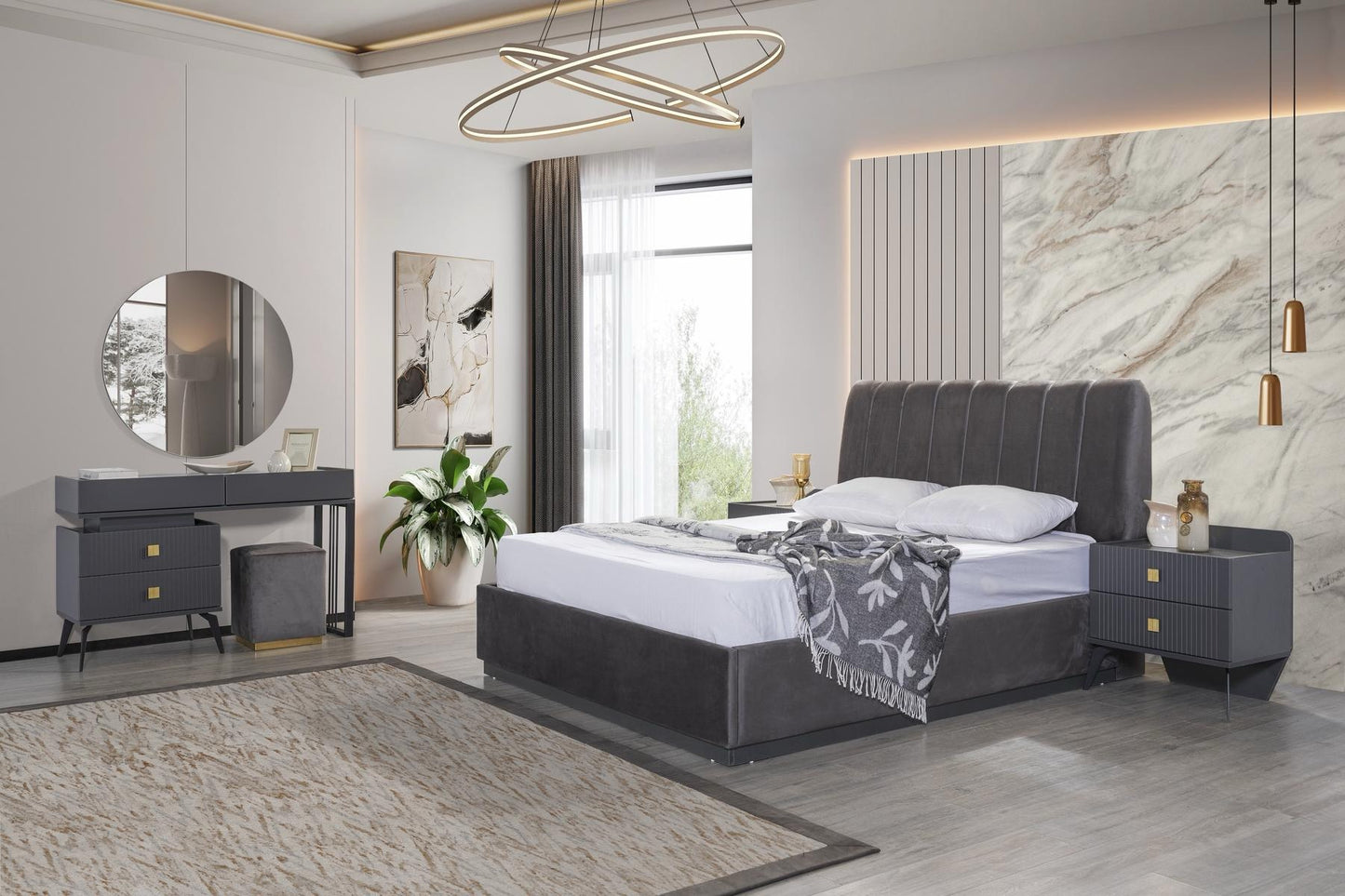 Kösem Schlafzimmer Set 180x200cm inkl Matratze