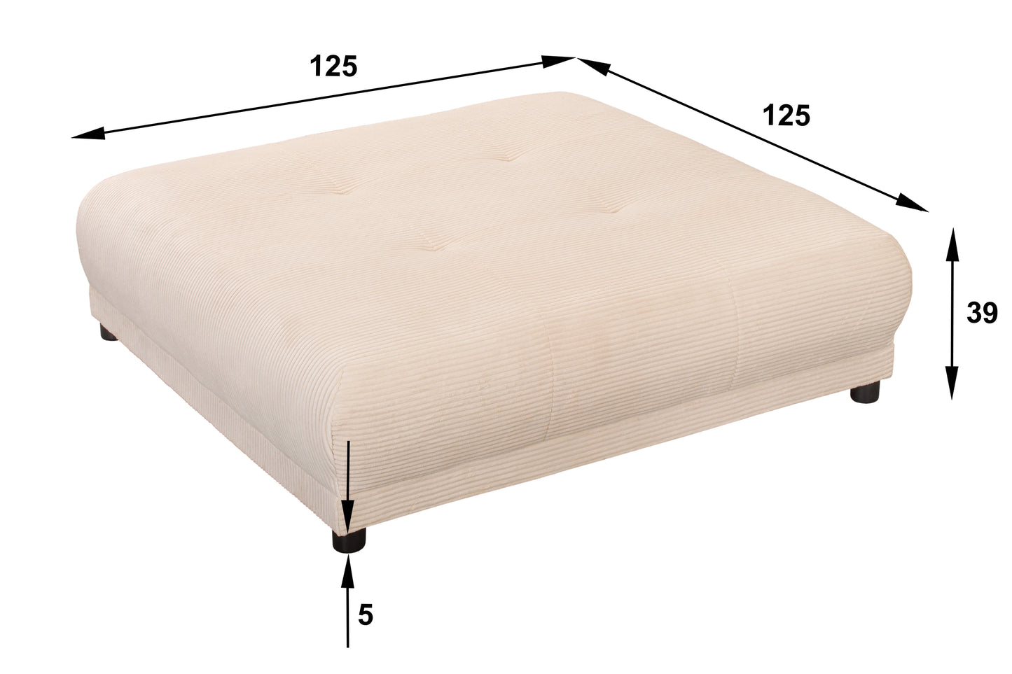 Hocker Vanessa – Mehr Raum zum Ankommen - Beige
