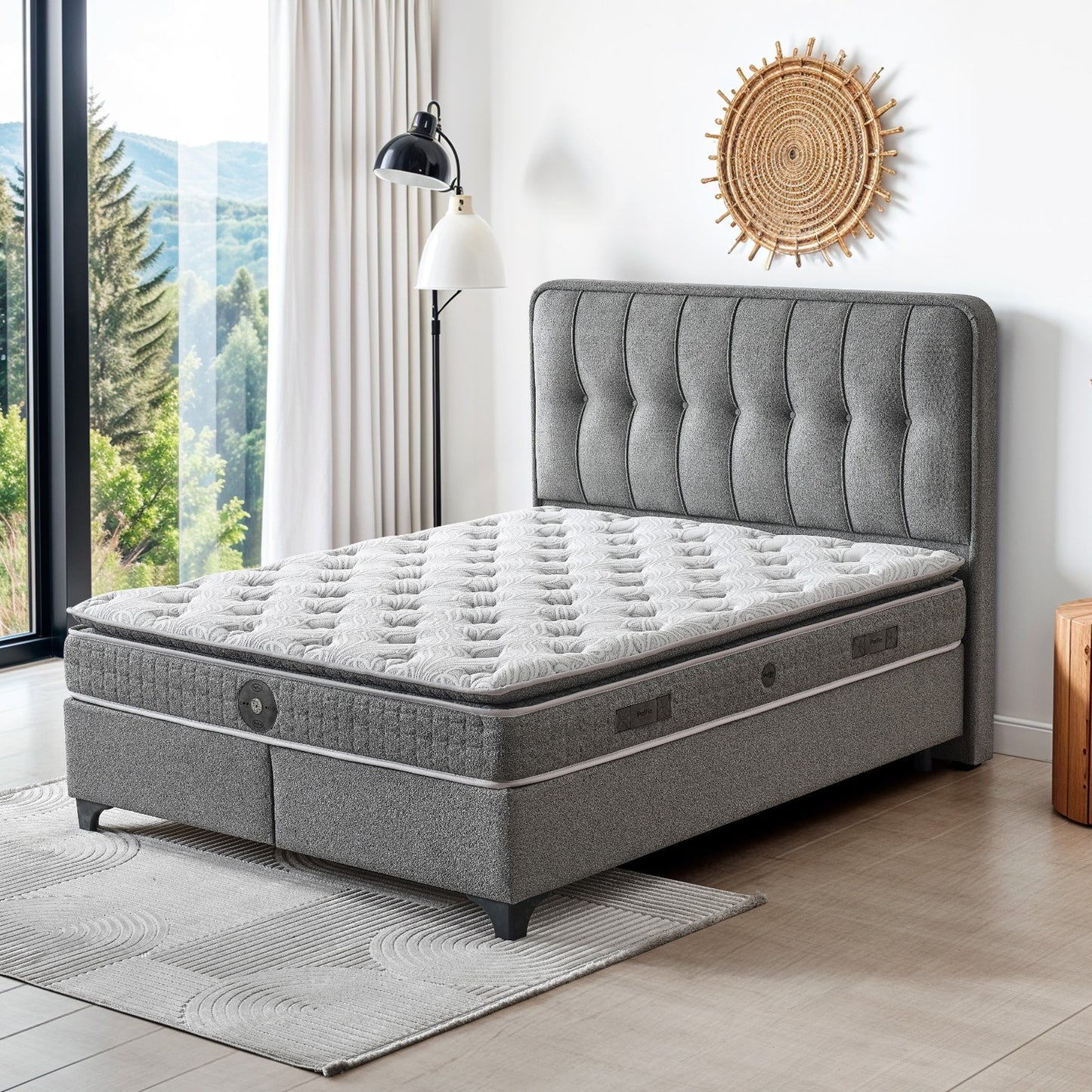Boxspringbett Barcelona - Mehr Stil. Mehr Komfort. Mehr Barcelona - Grau
