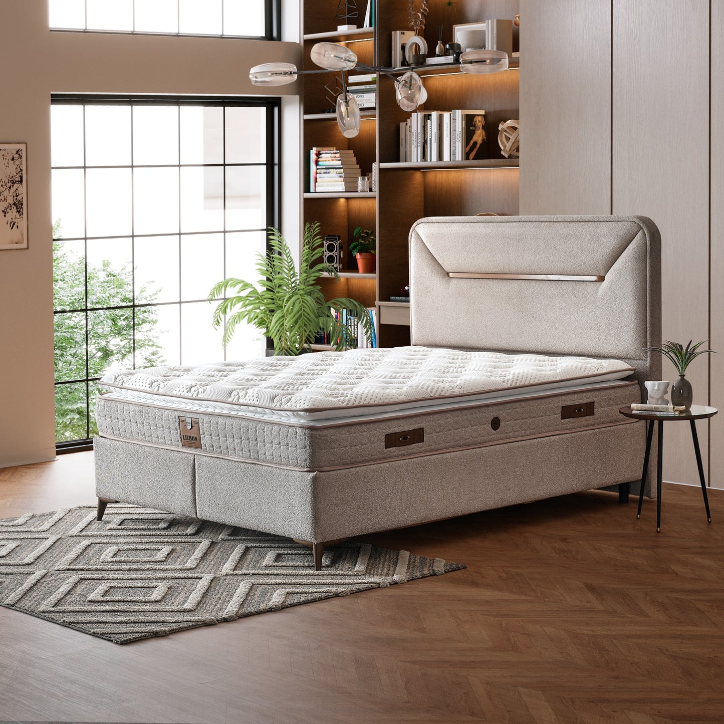 Boxspringbett Lissabon - Schlaf neu erleben - Beige