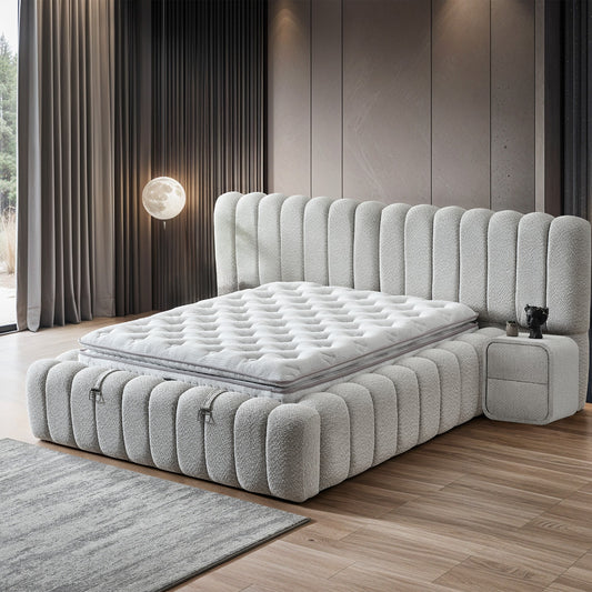Boxspringbett Polo - Komfort, der dich umarmt - Creme-Beige