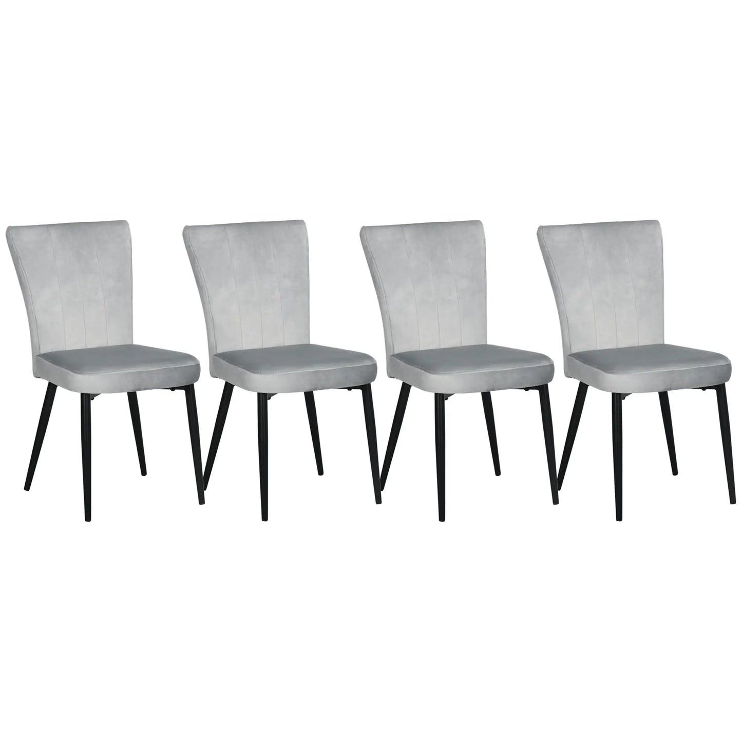 ComfortLine 4 – Modernes 4er-Set Ess- & Küchenstühle - Hellgrau
