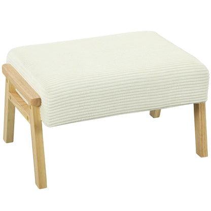 RidgeComfort Hocker - Cremeweiß
