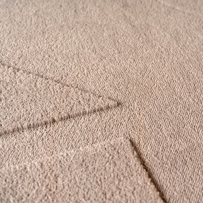 Teppich POMPEI 1614 Beige – Geometrische Formen in weicher Eleganz