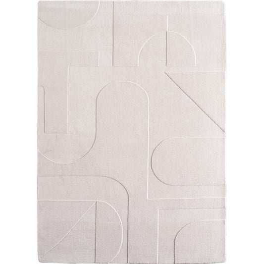 Teppich POMPEI 1614 Creme – Geometrische Formen in weicher Eleganz