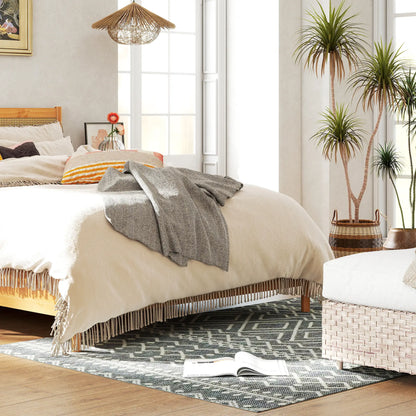 BohoWeave Flat Teppich - Grau