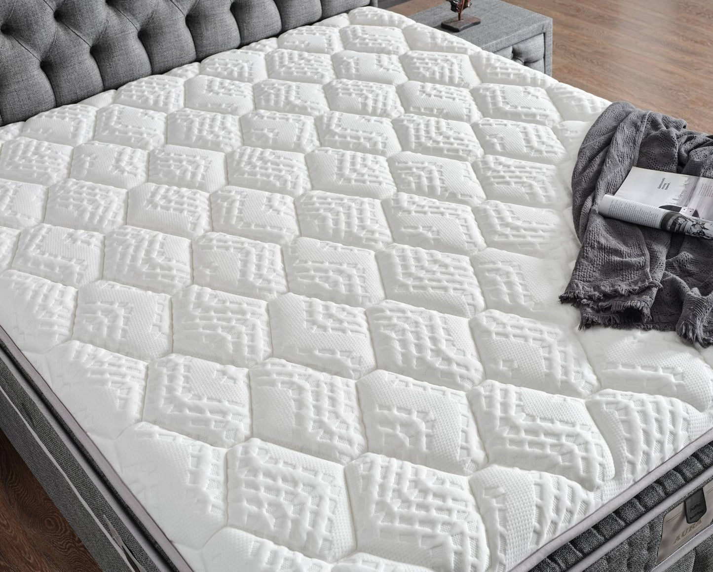 Boxspringbett Loft - Zeitloser Komfort im modernen Design - Grau