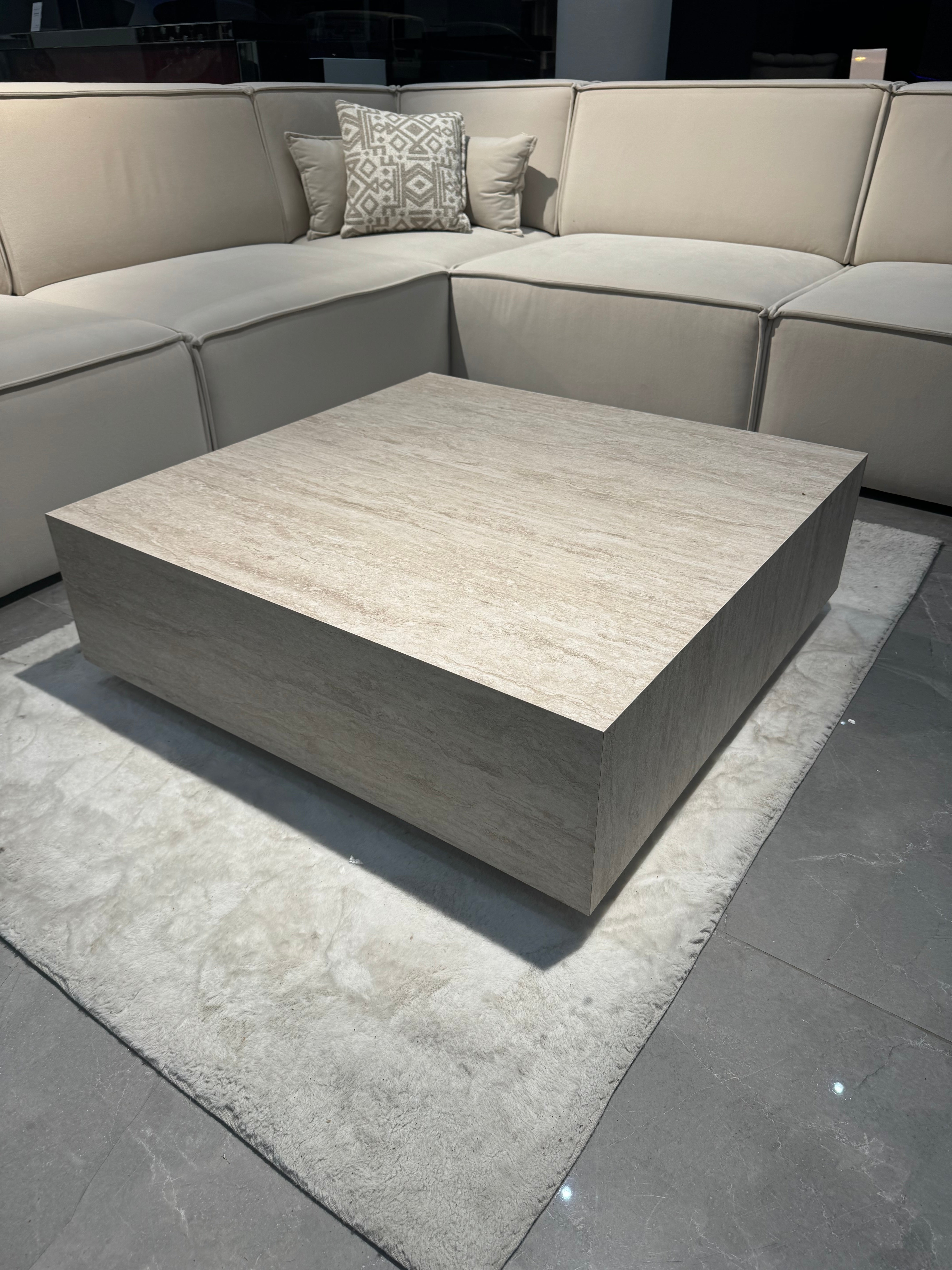 MARCUBE COUCHTISCH 90x90 BEIGE