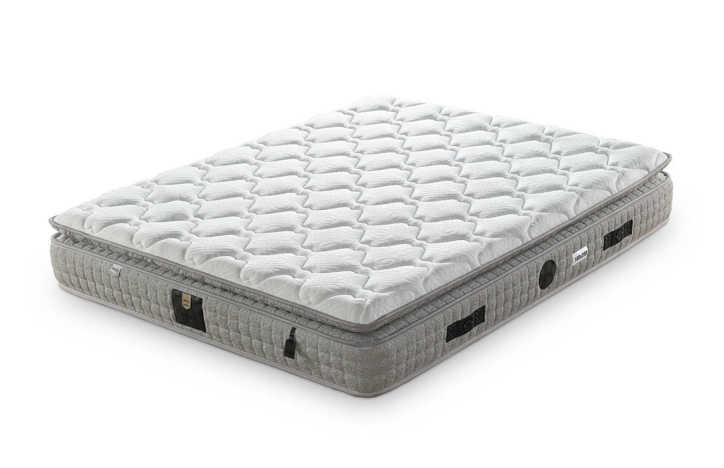 Boxspringbett Aura - Premium Komfort für erholsame Nächte - Hellgrau
