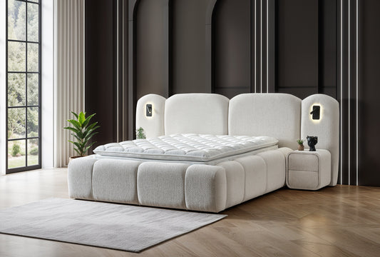 Boxspringbett Berlin - Design, das zur Ruhe kommt - Creme