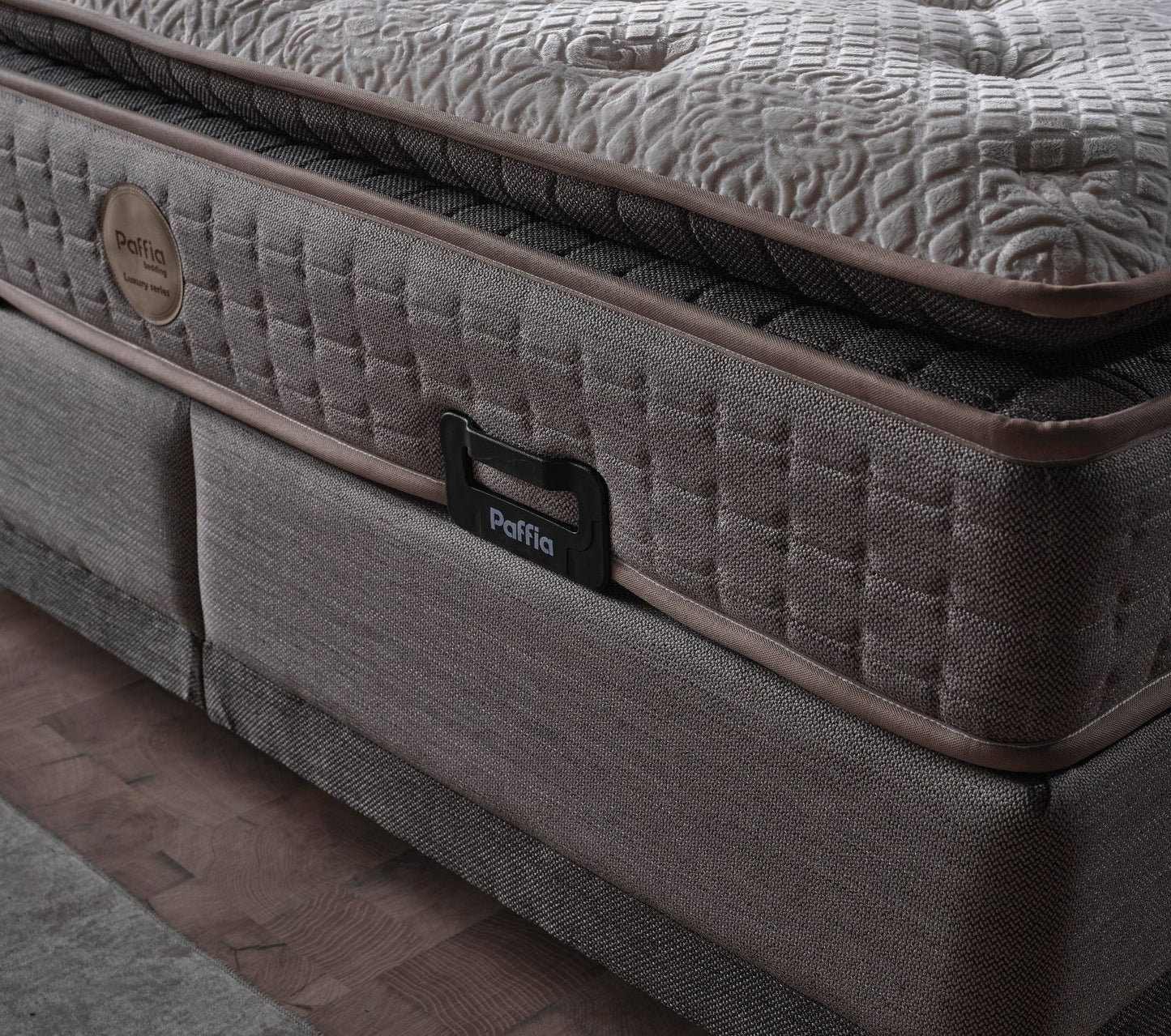 Boxspringbett Dolce - Eleganz trifft Komfort - Taupe Grau