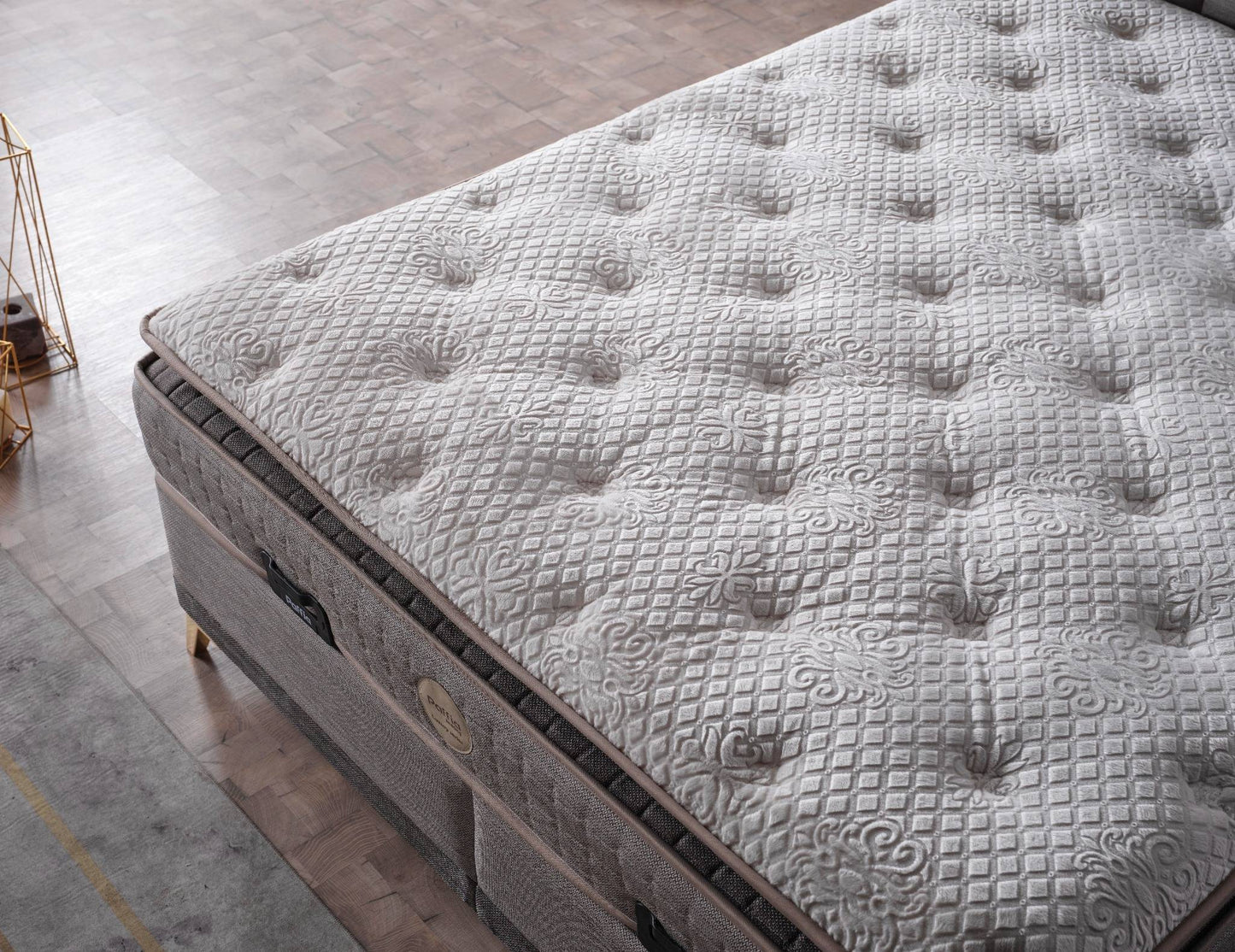 Boxspringbett Dolce - Eleganz trifft Komfort - Taupe Grau