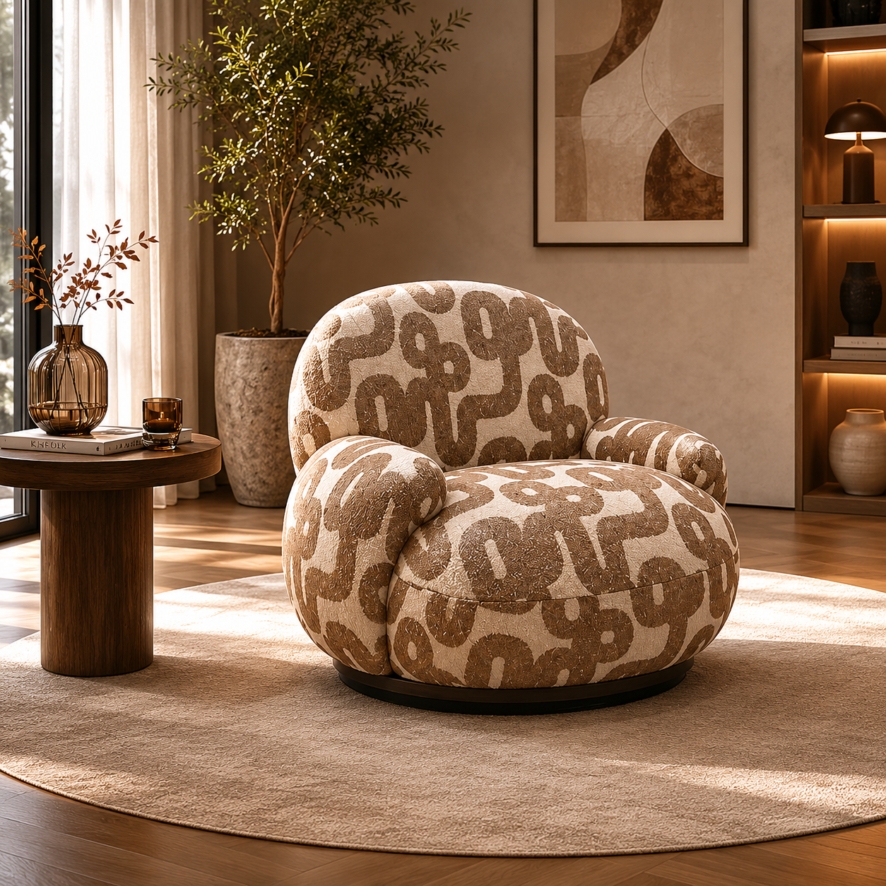 Sessel Siena - Creme/Taupe