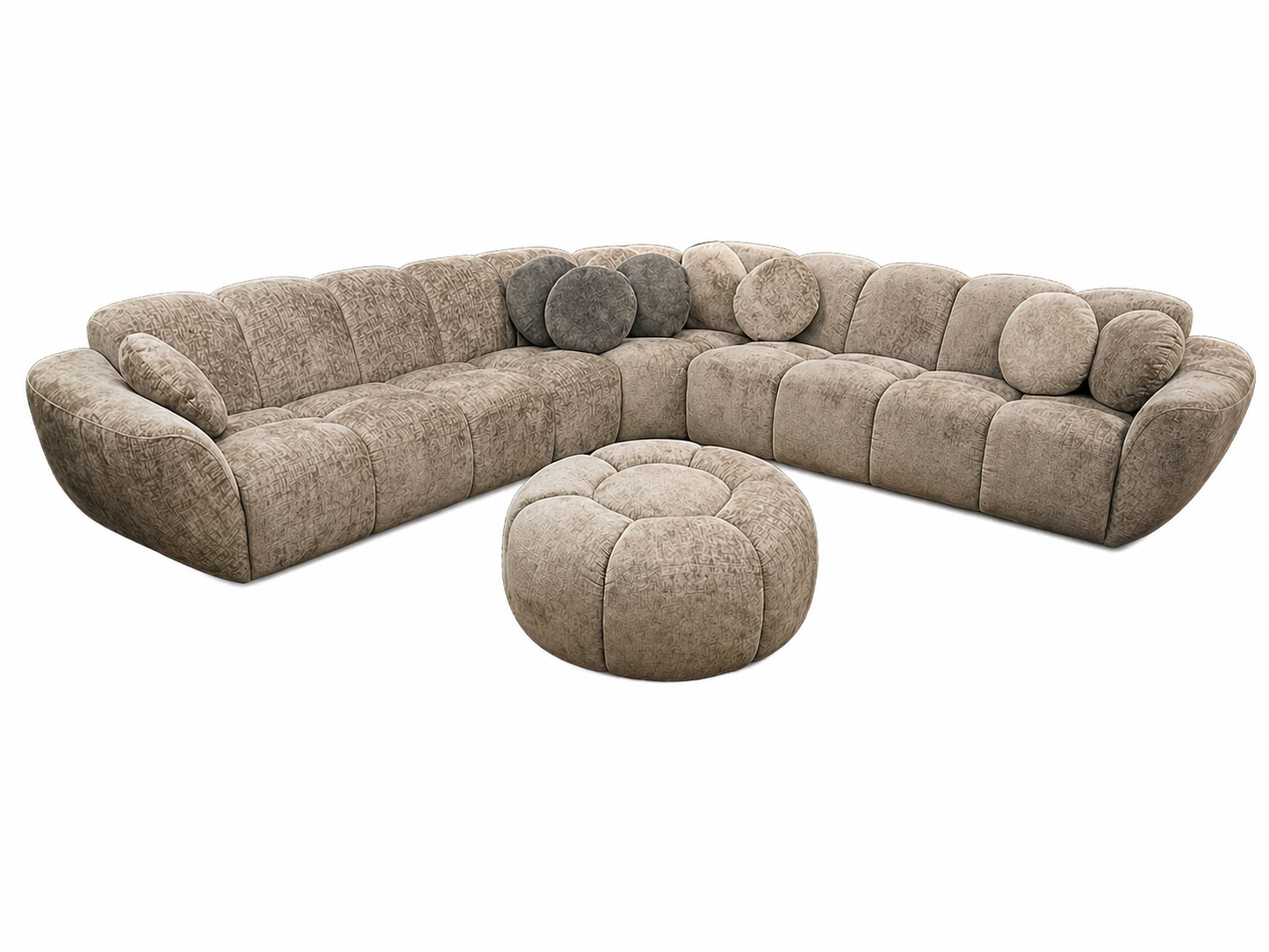 Ecksofa Carole - Taupe