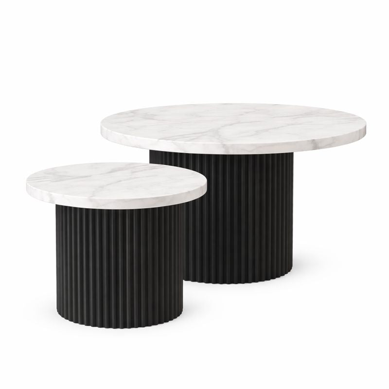 Couchtisch PICO 2er Set - Bianco