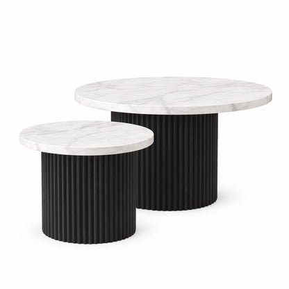 Couchtisch PICO 2er Set - Bianco