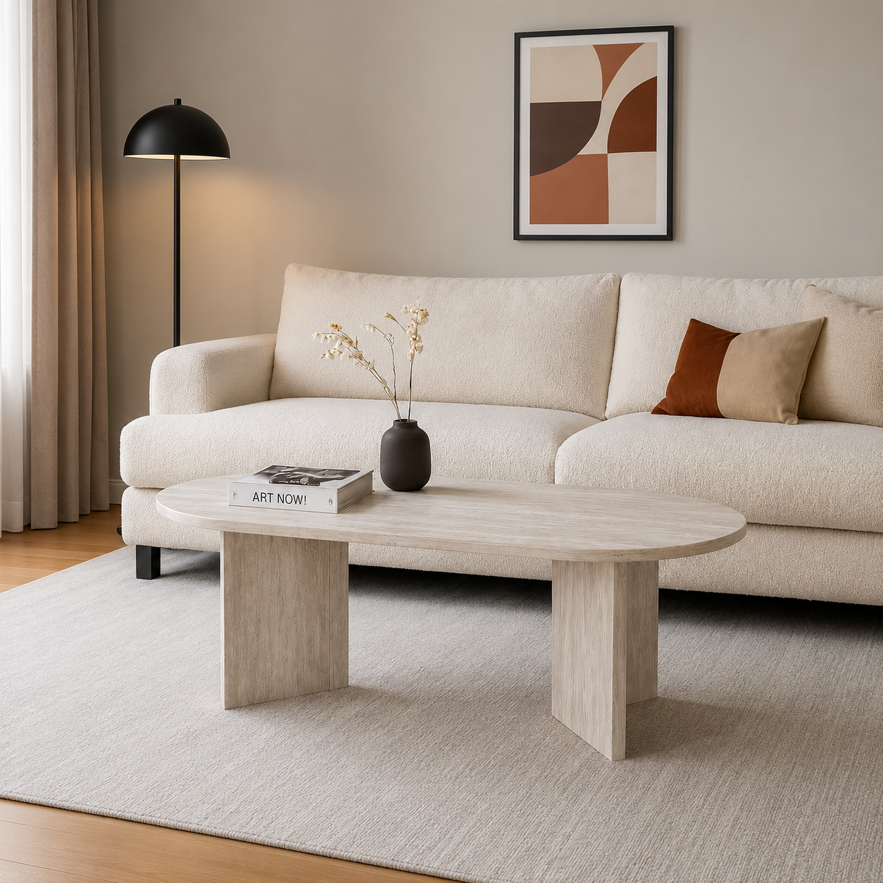 Couchtisch Kavarna – Hellgrau