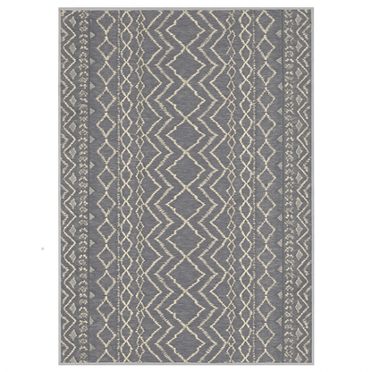 BohoWeave Flat Teppich - Grau