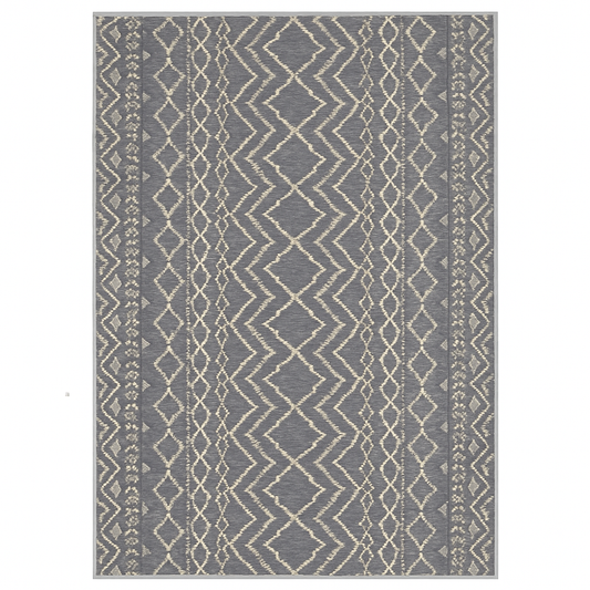 BohoWeave Flat Teppich - Grau