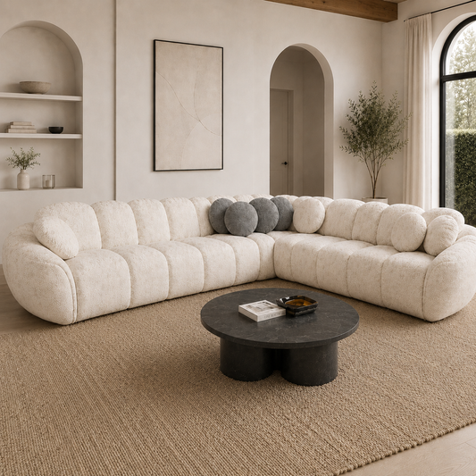 Ecksofa Carole - Creme