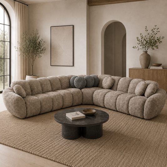 Ecksofa Carole - Taupe