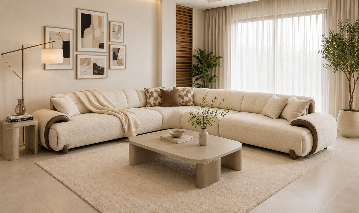 Ecksofa Siena - Beige