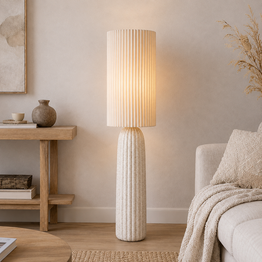 Stehlampe Mons - Weiß
