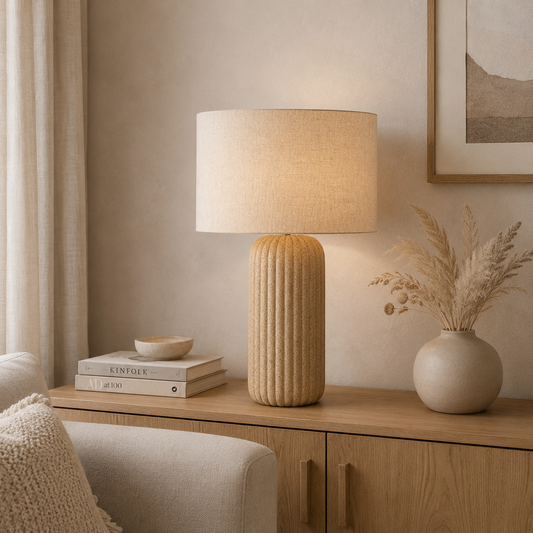 Tischlampe Mons - Beige