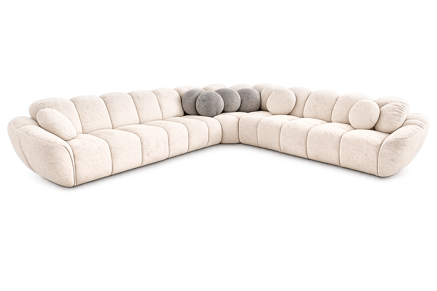 Ecksofa Carole - Creme