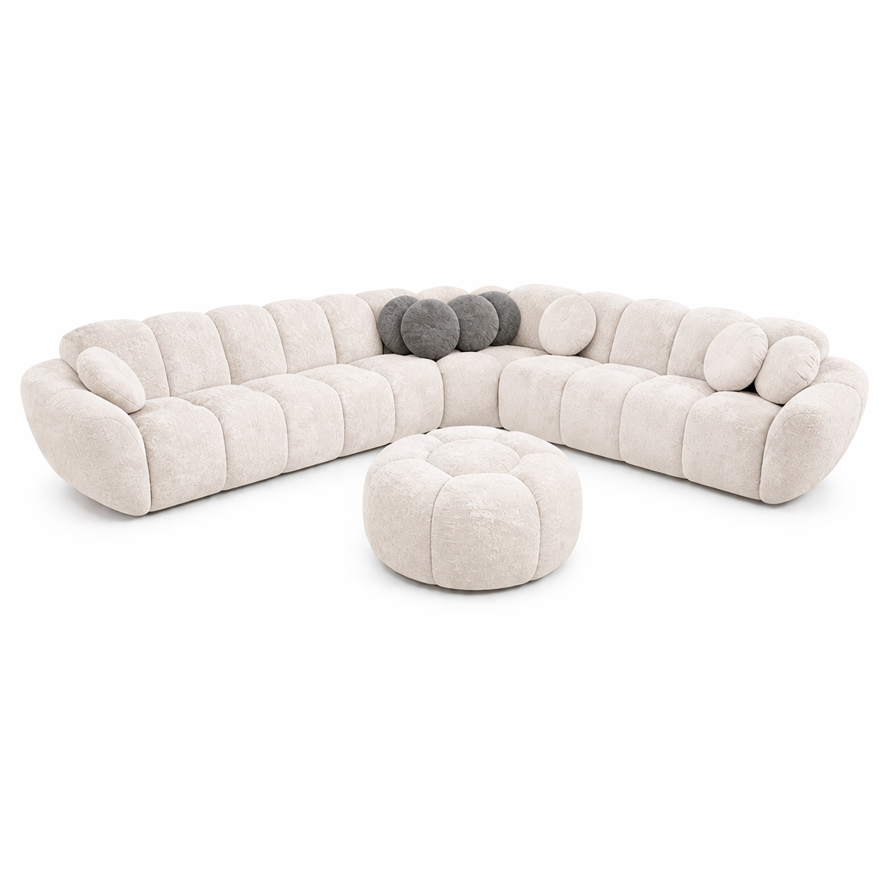 Ecksofa Carole - Creme