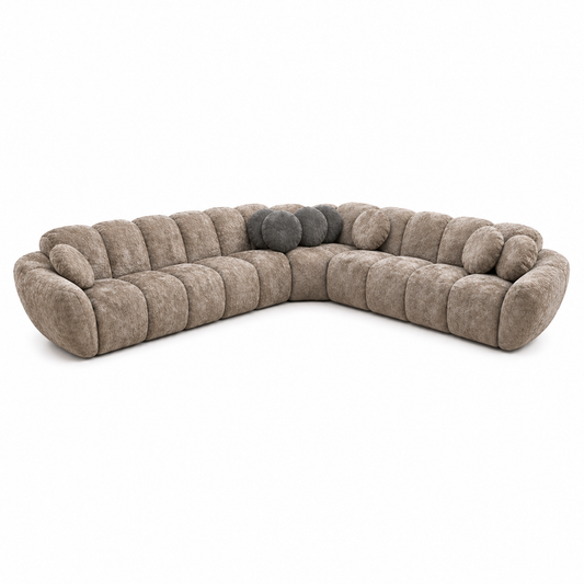 Ecksofa Carole - Taupe