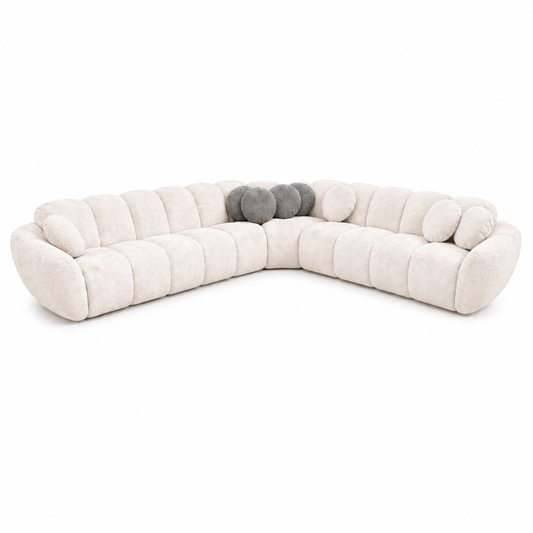 Ecksofa Carole - Creme