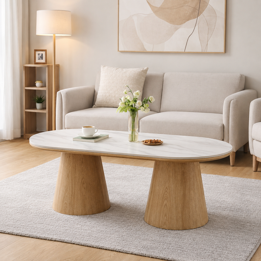 Couchtisch Elvas – Keramik / Holz