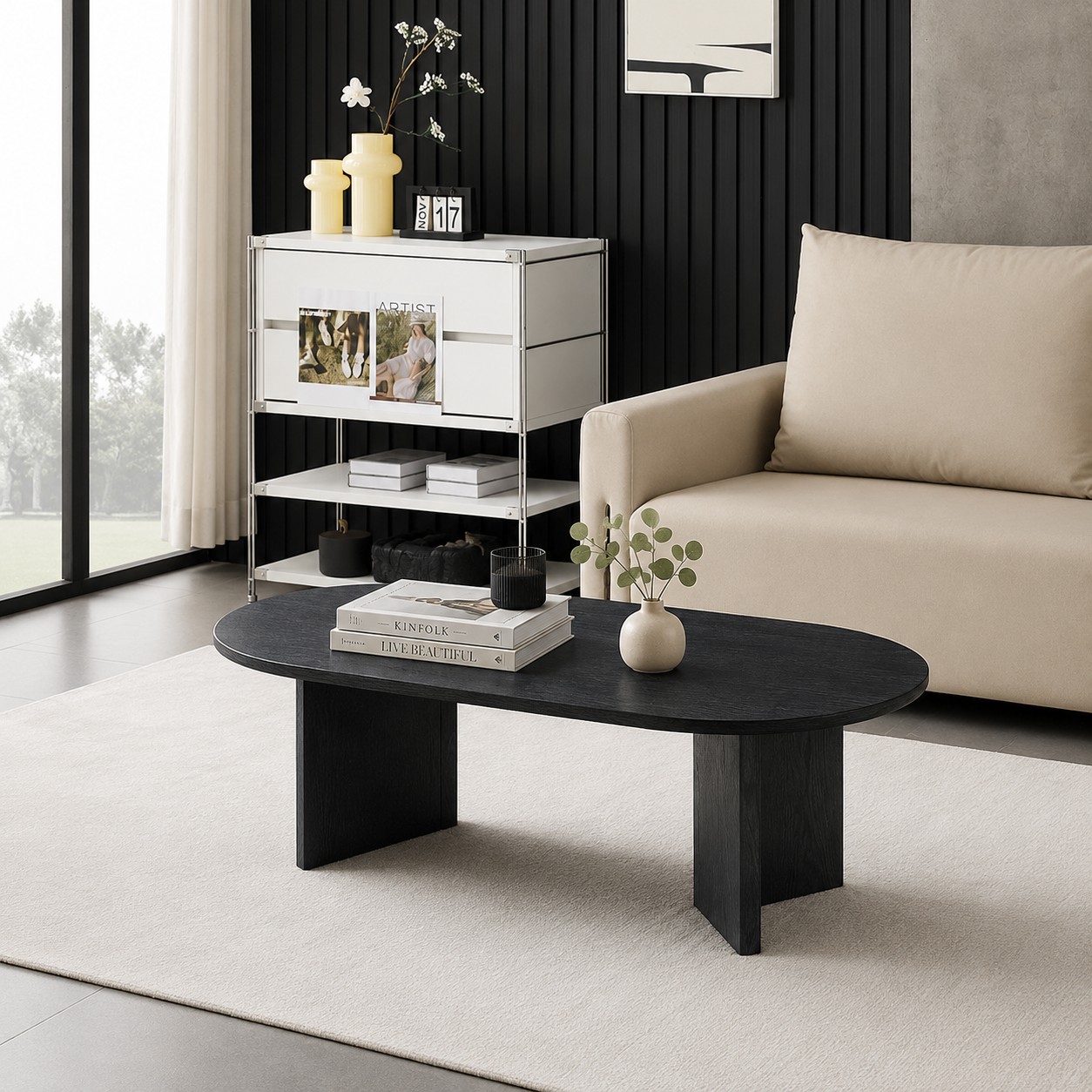 Couchtisch Kavarna – Schwarz