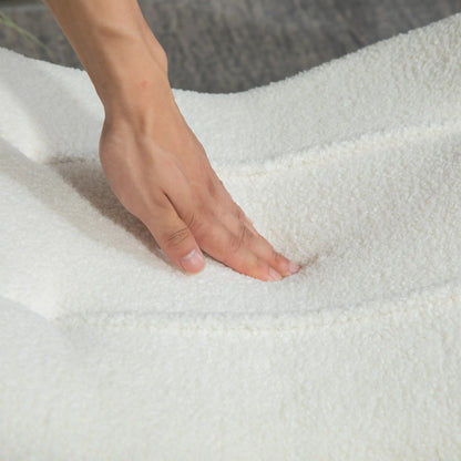 BerberLounge SoftCube Hocker - Cremweiß