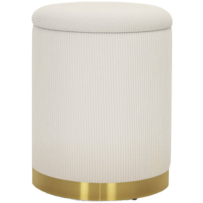 CordHalo Storage Ottoman - Cremeweiß