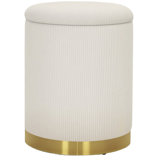 CordHalo Storage Ottoman - Cremeweiß