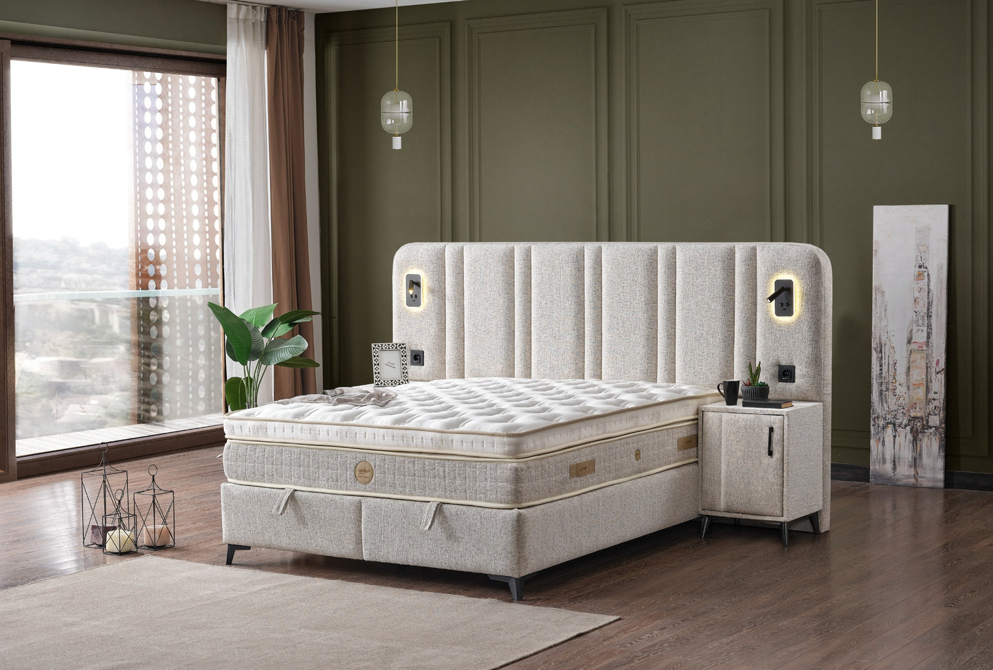 Boxspringbett Hugga - Geborgenheit neu definiert - Creme