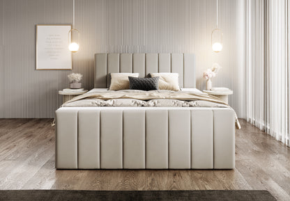 Boxspringbett Bursa - Boxspring-Komfort mit Stil und Stauraum - Beige