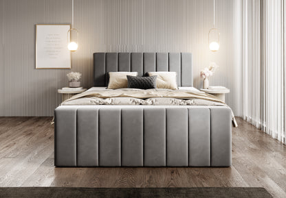 Boxspringbett Bursa - Boxspring-Komfort mit Stil und Stauraum - Dunkelgrau