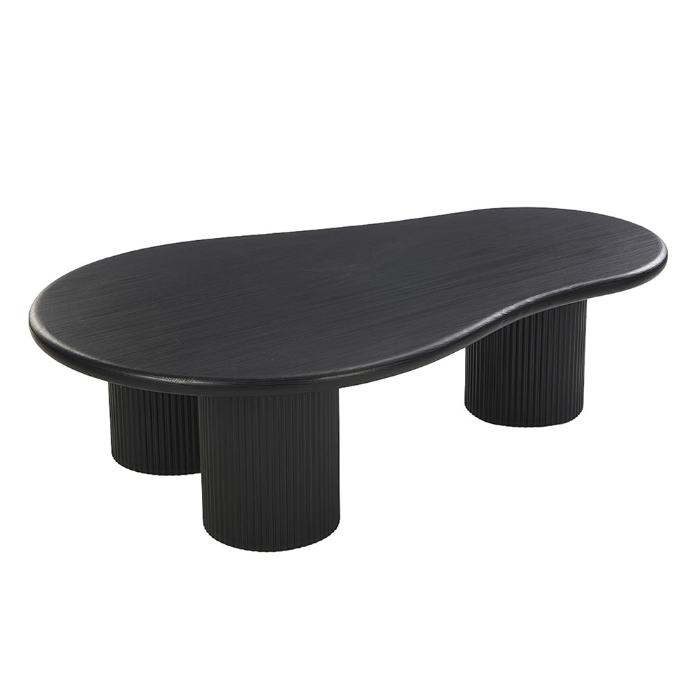 Couchtisch Tornio Oval – Schwarz