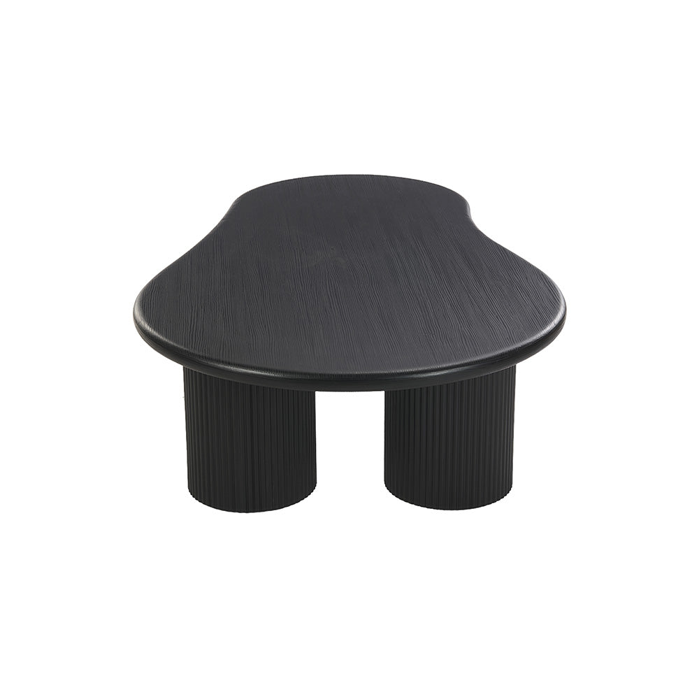 Couchtisch Tornio Oval – Schwarz