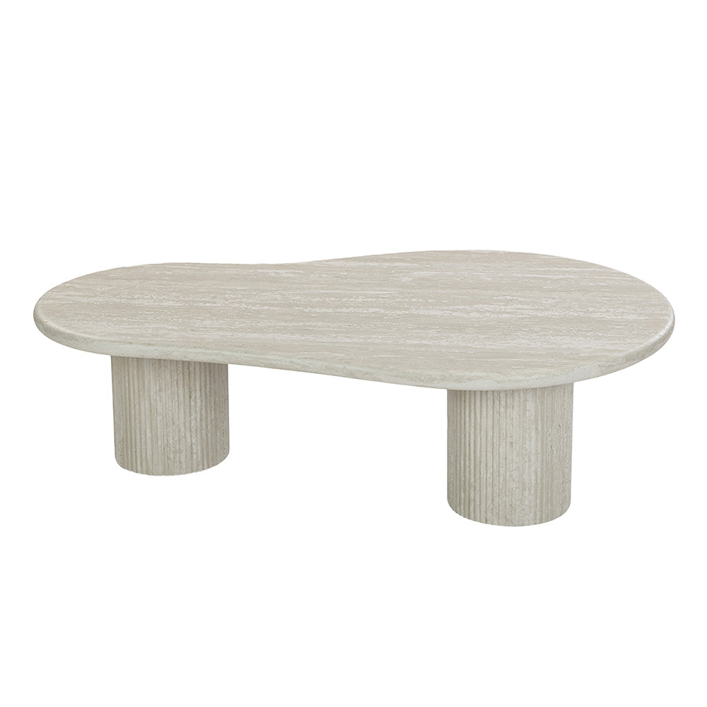 Couchtisch Tornio Oval – Hellgrau