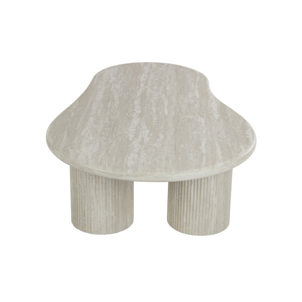Couchtisch Tornio Oval – Hellgrau