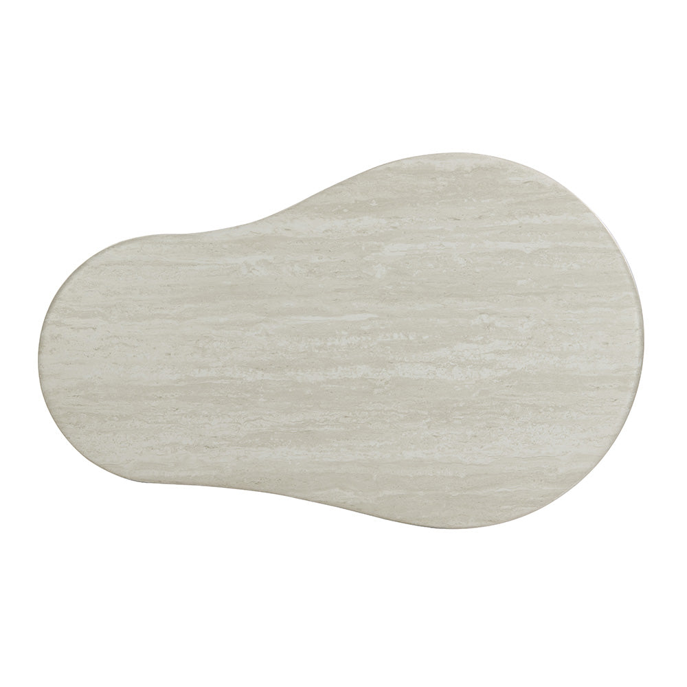 Couchtisch Tornio Oval – Hellgrau