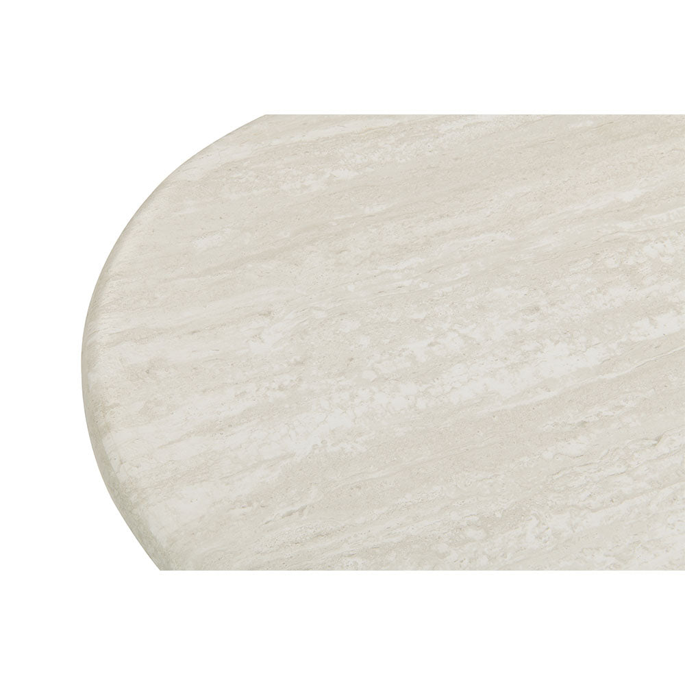 Couchtisch Tornio Oval – Hellgrau