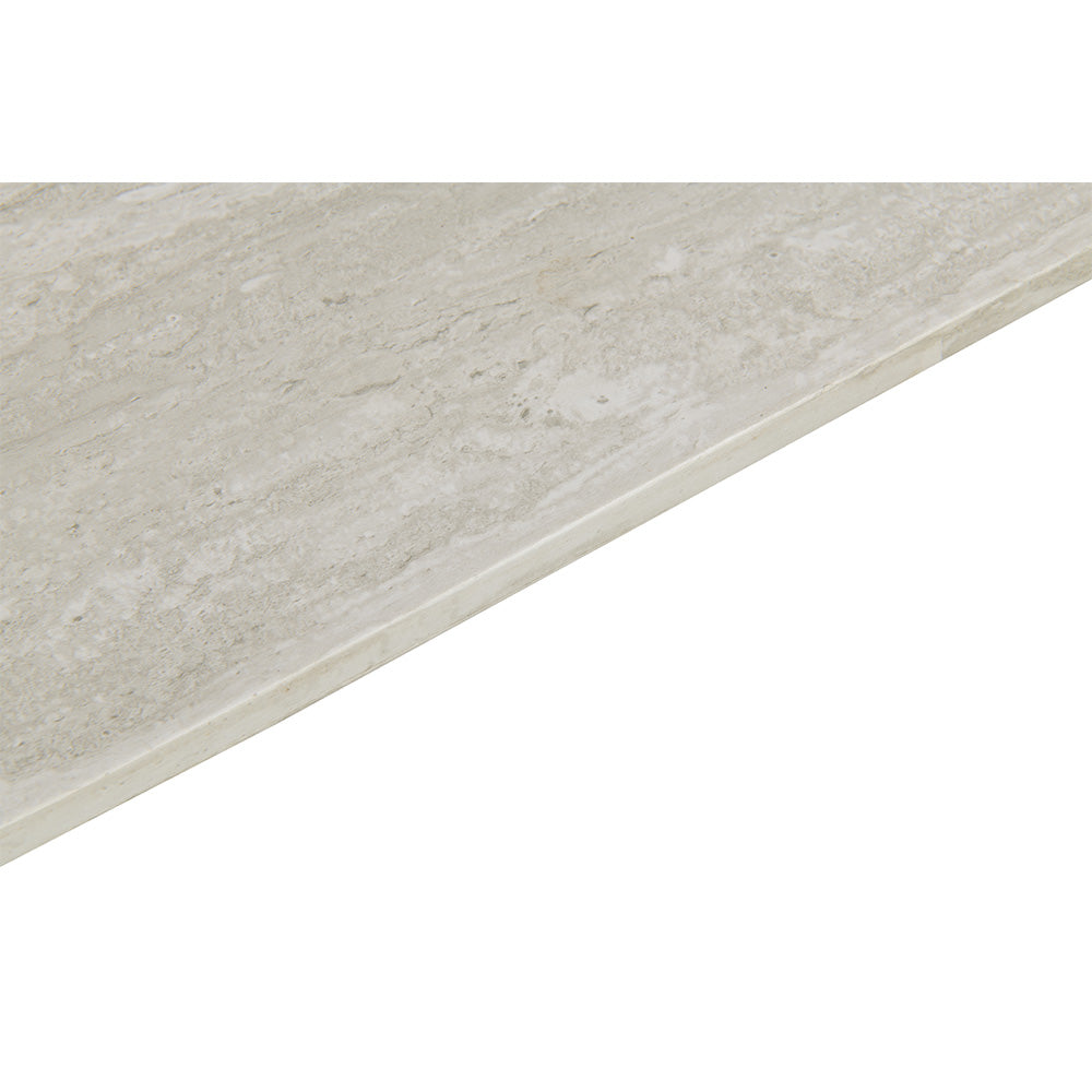 Couchtisch Tornio Oval – Hellgrau