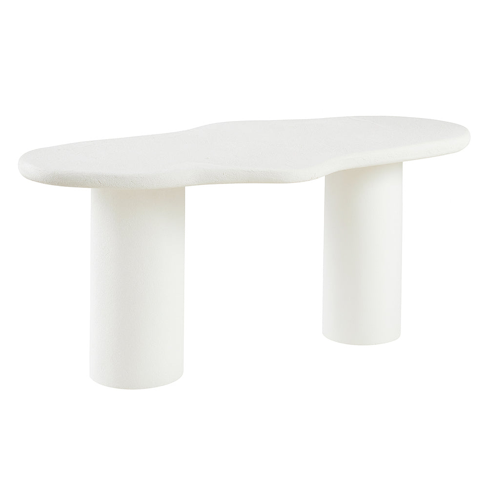 Esstisch Utena – Creme Betonoptik